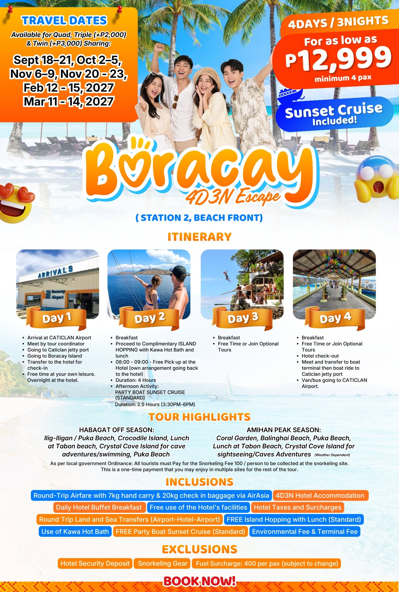 Boracay Escape travel package poster