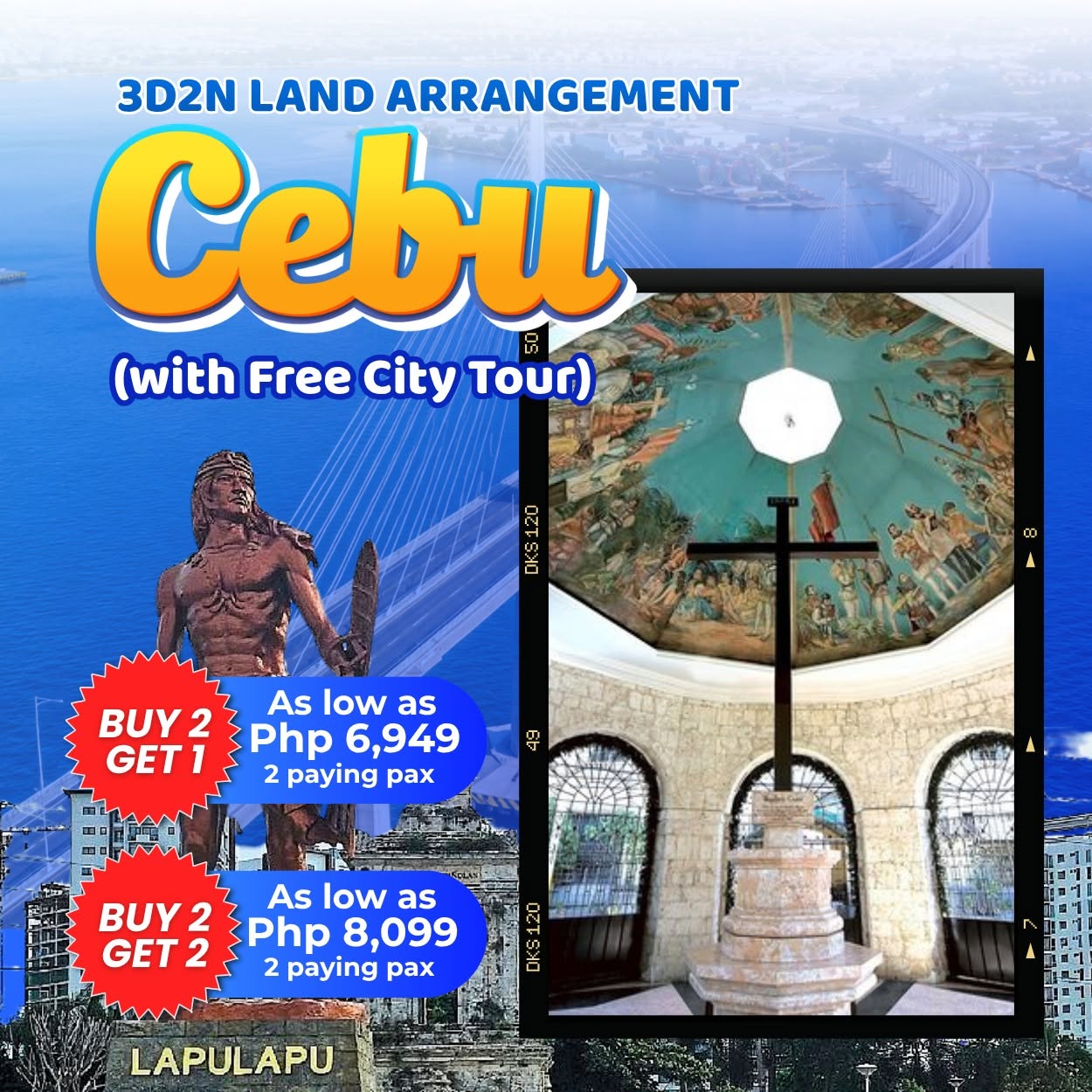 Cebu Land Arrangement travel package poster