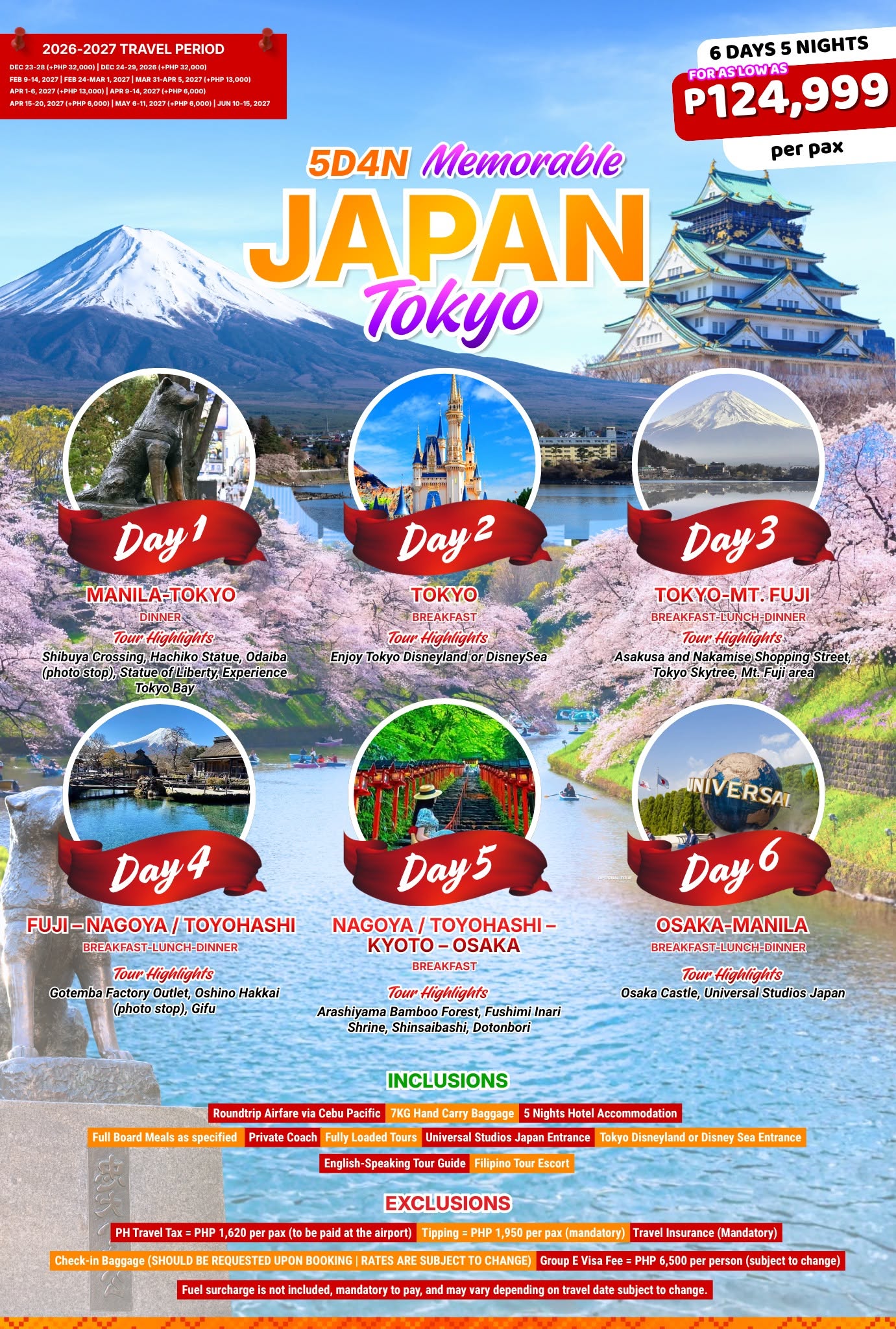 Memorable Japan — Tokyo travel package poster