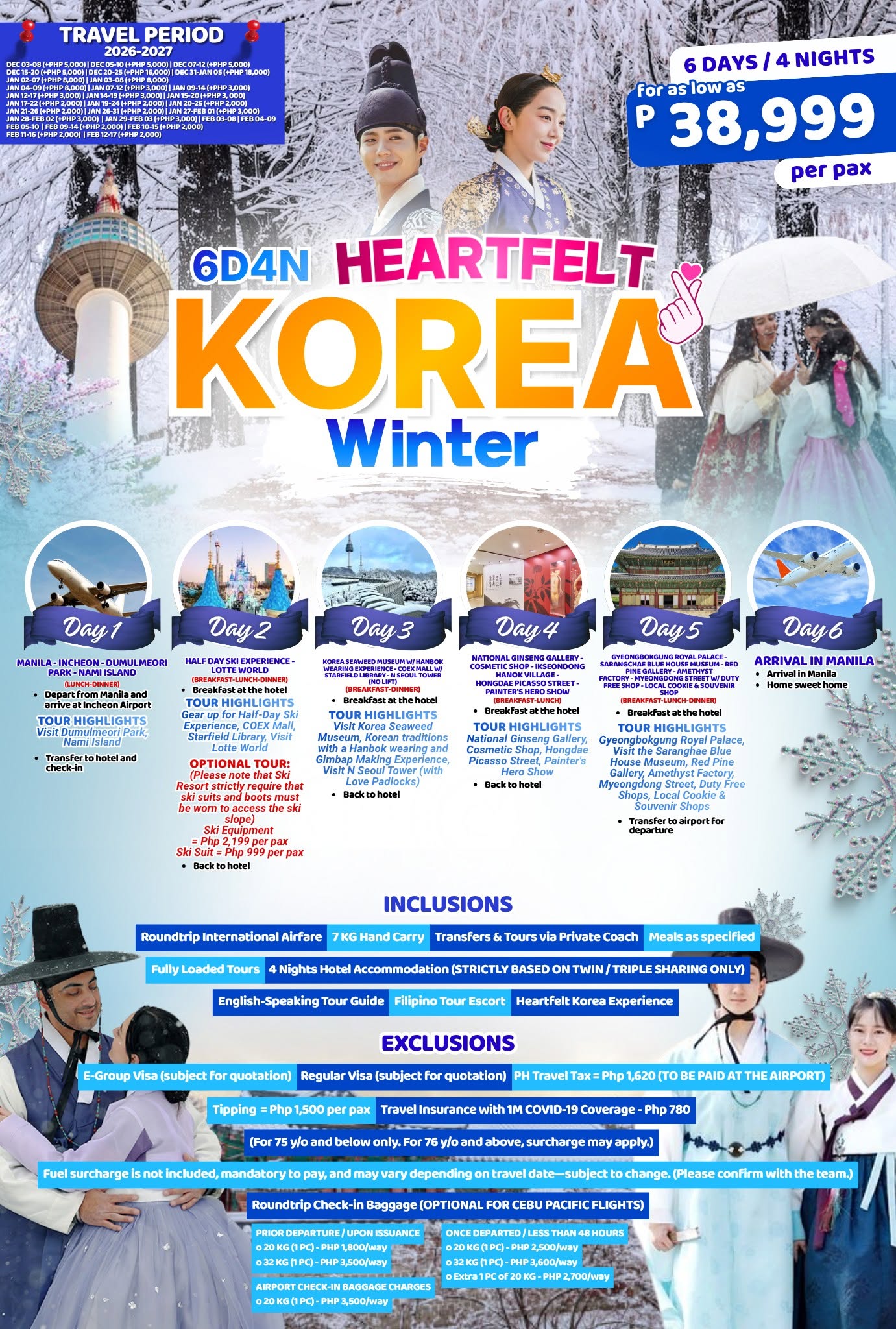 Heartfelt Korea — Winter travel package poster