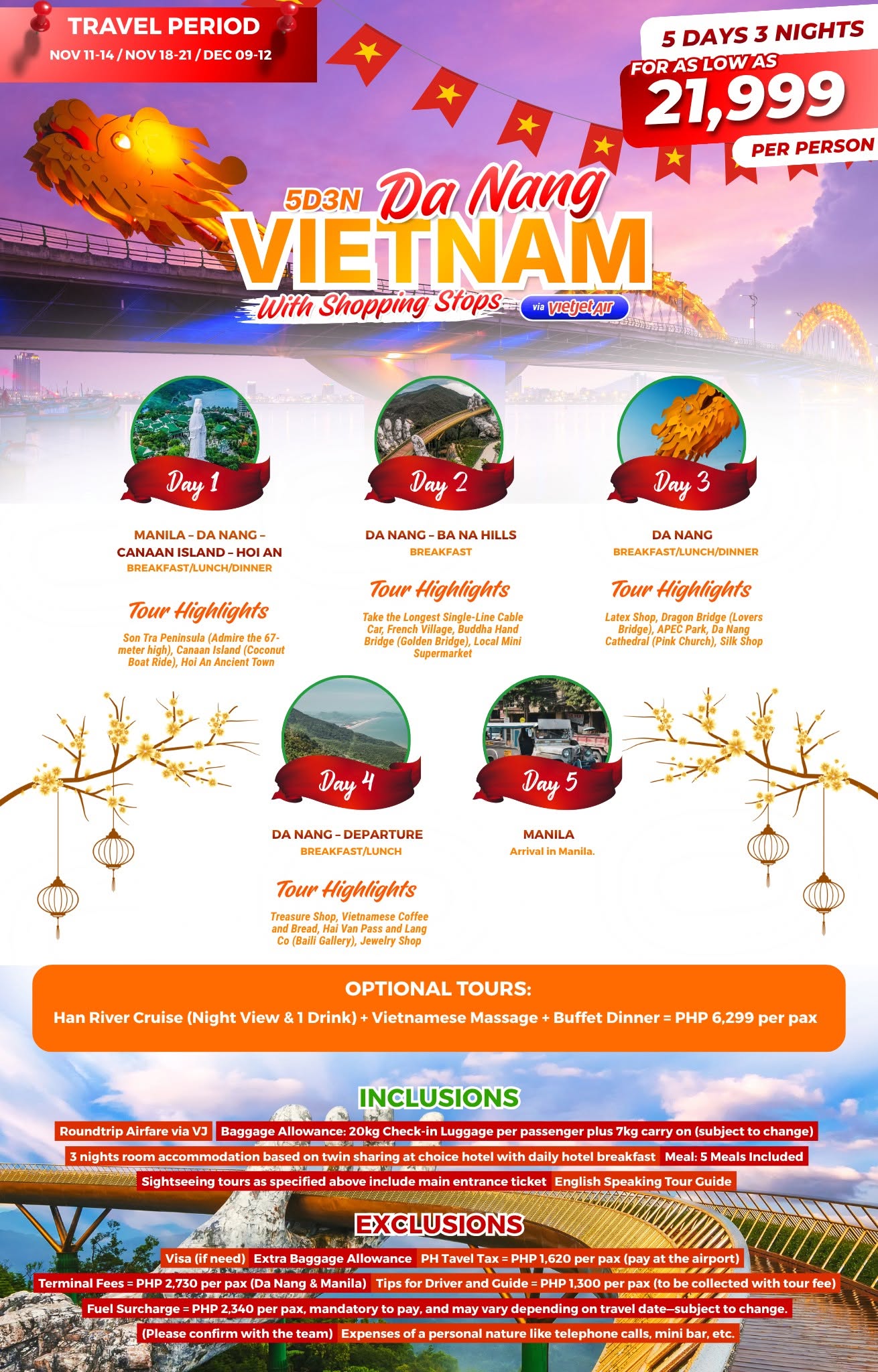 Da Nang with Shopping Stops travel package poster